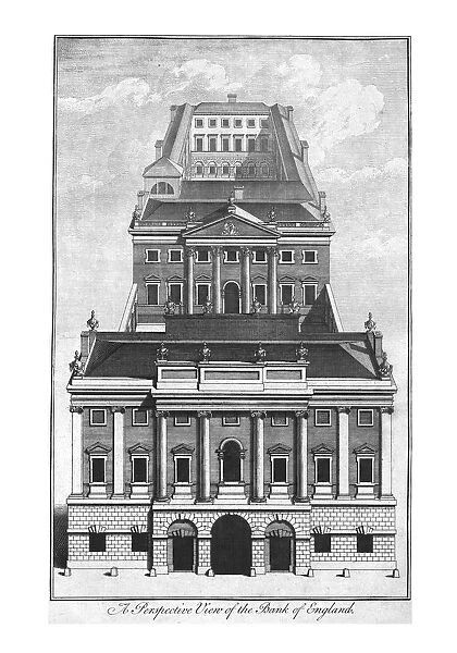 A Perspective View of the Bank of England. c1775