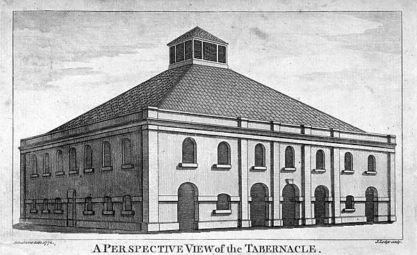 Perspective view of Whitefields Tabernacle, Moorfields, London, 1772. Artist: J Lodge