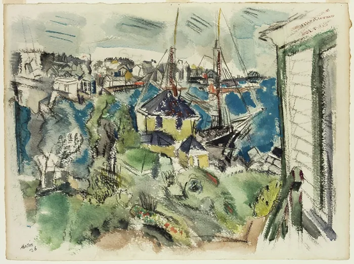 Framed Print : Pertaining to Stonington Harbor, 1926. Creator: John Marin Framed Print : Pertaining to Stonington Harbor, 1926. Creator: John Marin