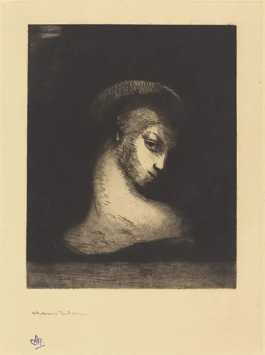 Framed Print : Perversite (Perversity), 1891. Creator: Odilon Redon Framed Print : Perversite (Perversity), 1891. Creator: Odilon Redon