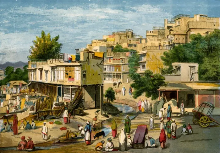 Framed Print : Peshawar, Pakistan, 1857. Artist: William Carpenter Framed Print : Peshawar, Pakistan, 1857. Artist: William Carpenter