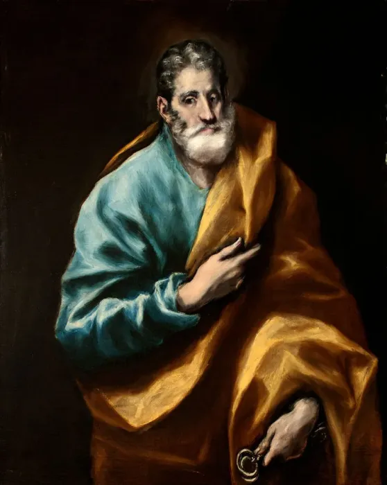 Framed Print : Peter the Apostle. Artist: El Greco, Dominico (1541-1614) Framed Print : Peter the Apostle. Artist: El Greco, Dominico (1541-1614)