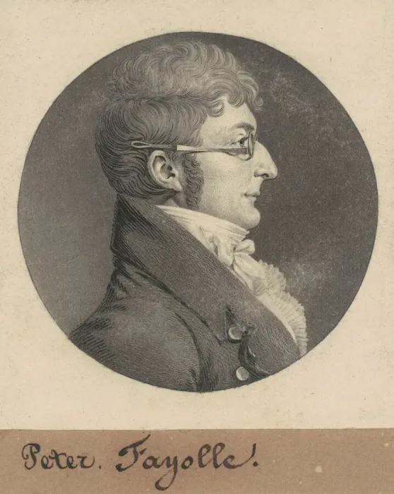 Framed Print : Peter Fayolle, 1809. Creator: Charles Balthazar Julien Fevret de Saint-Memin Framed Print : Peter Fayolle, 1809. Creator: Charles Balthazar Julien Fevret de Saint-Memin