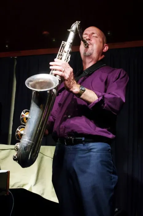 Framed Print : Peter Fraize, Verdict Jazz Club, Brighton, East Sussex, 1st July 2016. Artist: Brian O Connor Framed Print : Peter Fraize, Verdict Jazz Club, Brighton, East Sussex, 1st July 2016. Artist: Brian O Connor
