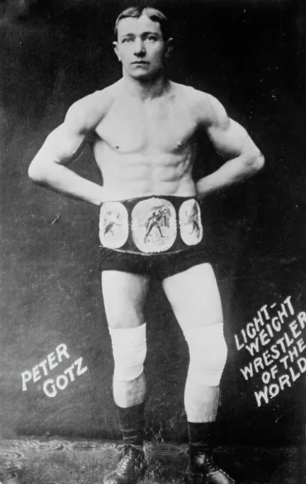 Framed Print : Peter Gotz - lightweight wrestler of the world, between c1910 and c1915. Creator: Bain News Service Framed Print : Peter Gotz - lightweight wrestler of the world, between c1910 and c1915. Creator: Bain News Service