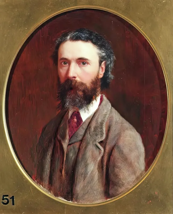 Framed Print : Peter Graham, Self Portrait, 1882. Creator: Peter Graham Framed Print : Peter Graham, Self Portrait, 1882. Creator: Peter Graham