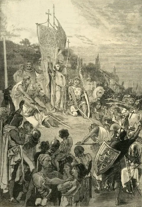 Framed Print : Peter the Hermit Preaching the First Crusade, (1095-1099), 1890. Creator: Unknown Framed Print : Peter the Hermit Preaching the First Crusade, (1095-1099), 1890. Creator: Unknown