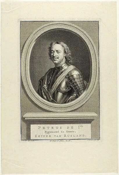 Peter I of Russia, 1752. Creator: Jacobus Houbraken