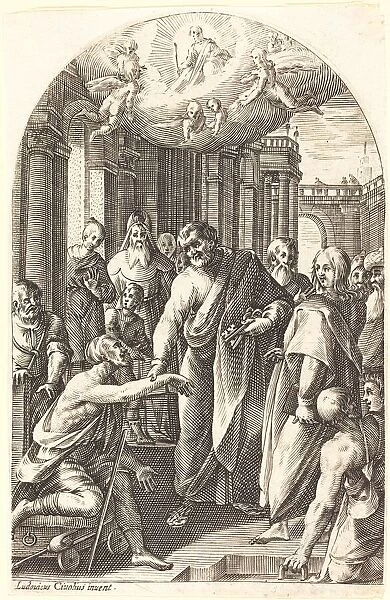 Peter and John Healing the Lame, 1608 / 1611. Creator: Jacques Callot