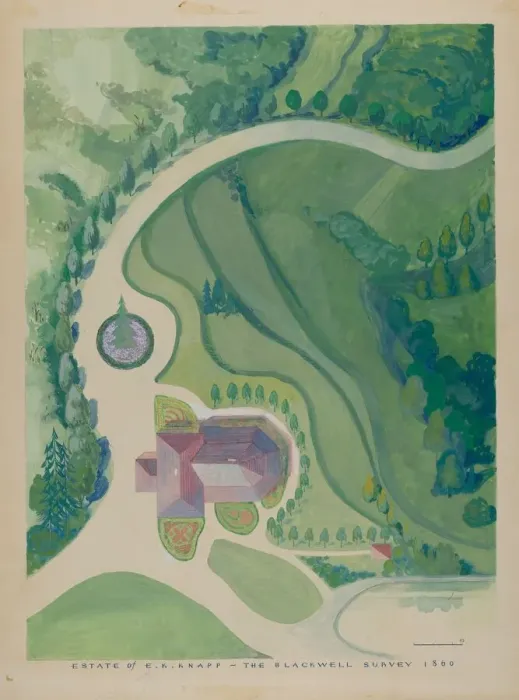 Framed Print : Peter K. Knapp Estate, c. 1936. Creator: George Stonehill Framed Print : Peter K. Knapp Estate, c. 1936. Creator: George Stonehill