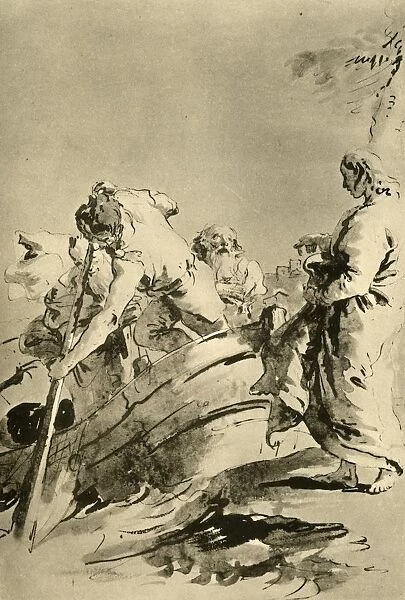 The Call to Peter, mid 18th century, (1928). Artist: Giovanni Battista Tiepolo