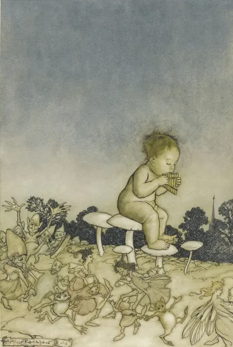 Framed Print : Peter Pan, 1906. Artist: Rackham, Arthur (1867-1939) Framed Print : Peter Pan, 1906. Artist: Rackham, Arthur (1867-1939)