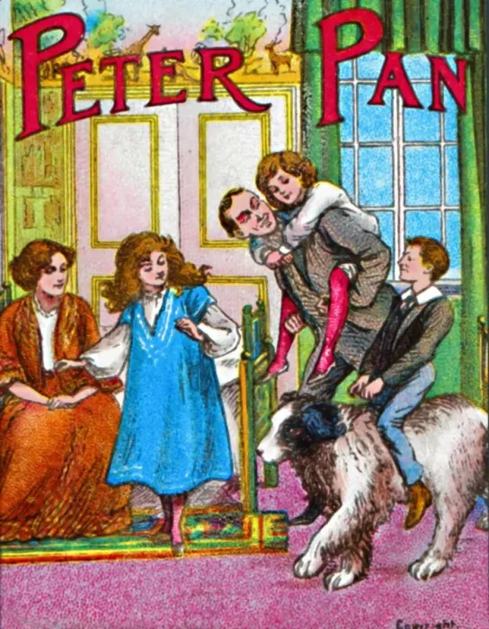 Framed Print : Peter Pan - The Darlings at home, c1905 Framed Print : Peter Pan - The Darlings at home, c1905