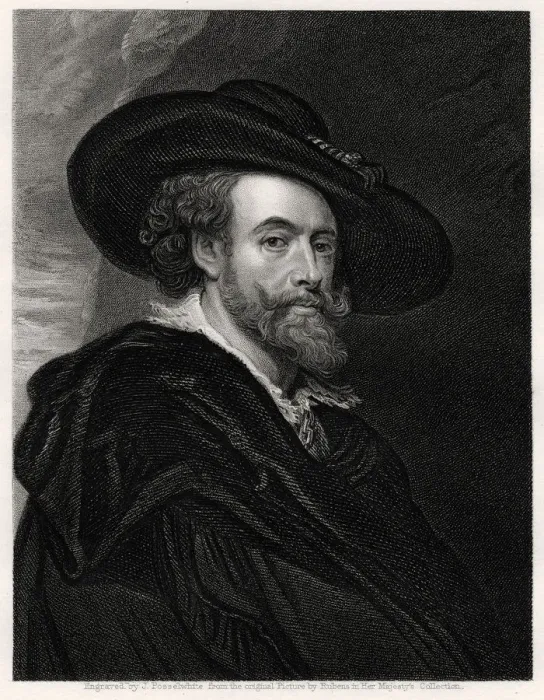 Framed Print : Peter Paul Rubens, Flemish artist, 19th century. Artist: James Posselwhite Framed Print : Peter Paul Rubens, Flemish artist, 19th century. Artist: James Posselwhite