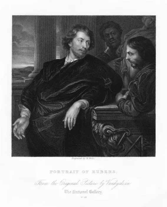 Framed Print : Peter Paul Rubens, Flemish artist, early 17th century, (19th century). Artist: W Holl Framed Print : Peter Paul Rubens, Flemish artist, early 17th century, (19th century). Artist: W Holl