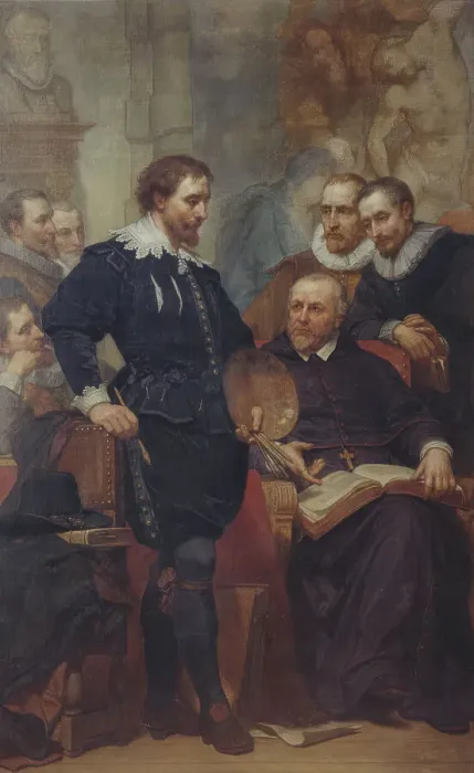 Framed Print : Peter Paul Rubens in his Studio, (c1620s), 1862-1872. Creator: Nicaise de Keyser