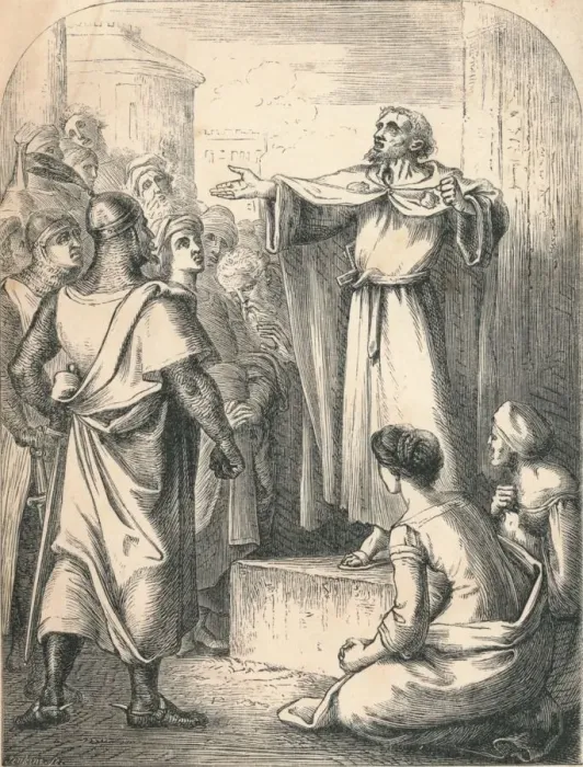 Framed Print : Peter Preaching the First Crusade, 1869 Framed Print : Peter Preaching the First Crusade, 1869