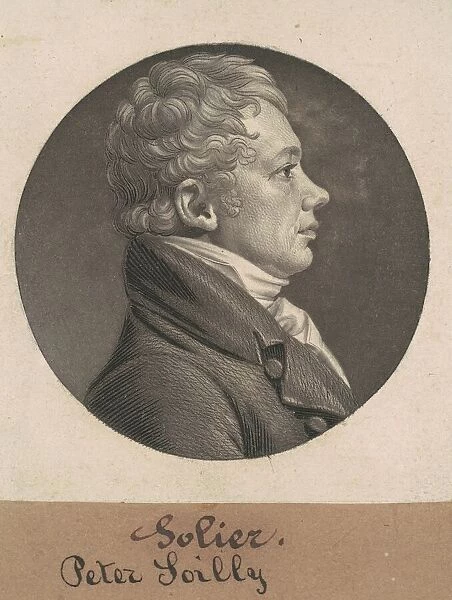 Peter Sailly, 1807. Creator: Charles Balthazar Julien Fevret de Saint-Memin