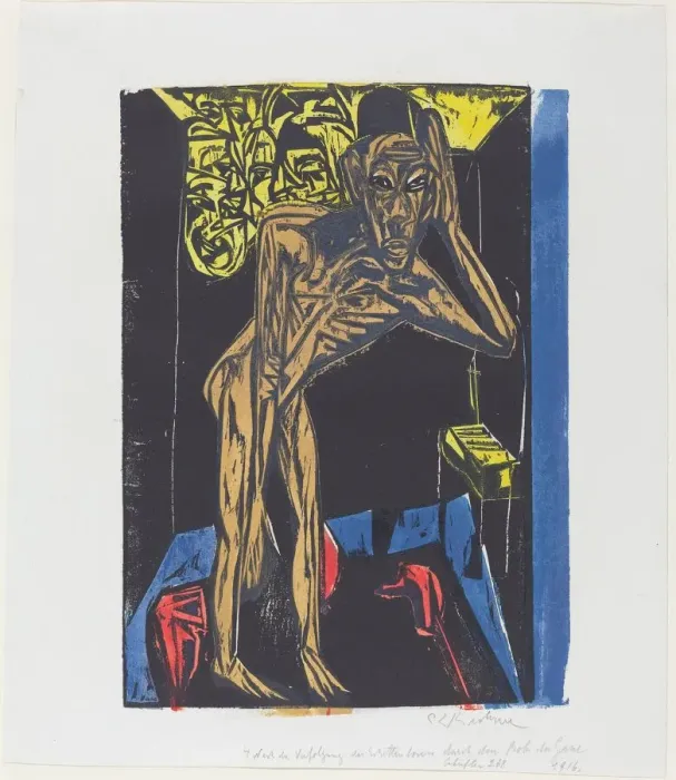 Framed Print : Peter Schlemihls wundersame Geschichte: Schlemihl in der Einsamkeit des Zimmers... 1915 Framed Print : Peter Schlemihls wundersame Geschichte: Schlemihl in der Einsamkeit des Zimmers... 1915