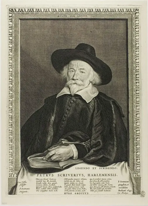 Framed Print : Peter Scriverius, from Quatuor Personae, 1649. Creator: Cornelis de Visscher Framed Print : Peter Scriverius, from Quatuor Personae, 1649. Creator: Cornelis de Visscher