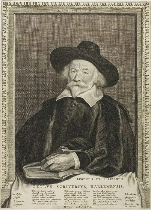 Framed Print : Peter Scriverius, from Quatuor Personae, 1649. Creator: Cornelis de Visscher Framed Print : Peter Scriverius, from Quatuor Personae, 1649. Creator: Cornelis de Visscher