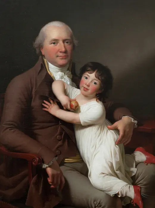 Framed Print : Peter Tutein with his Youngest Son Louis Alexander, c1800. Creator: Jens Juel Framed Print : Peter Tutein with his Youngest Son Louis Alexander, c1800. Creator: Jens Juel