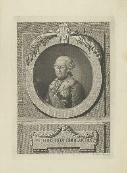 Peter von Biron (1724-1800), Duke of Courland and Semigallia, 1781. Creator: Kuetner