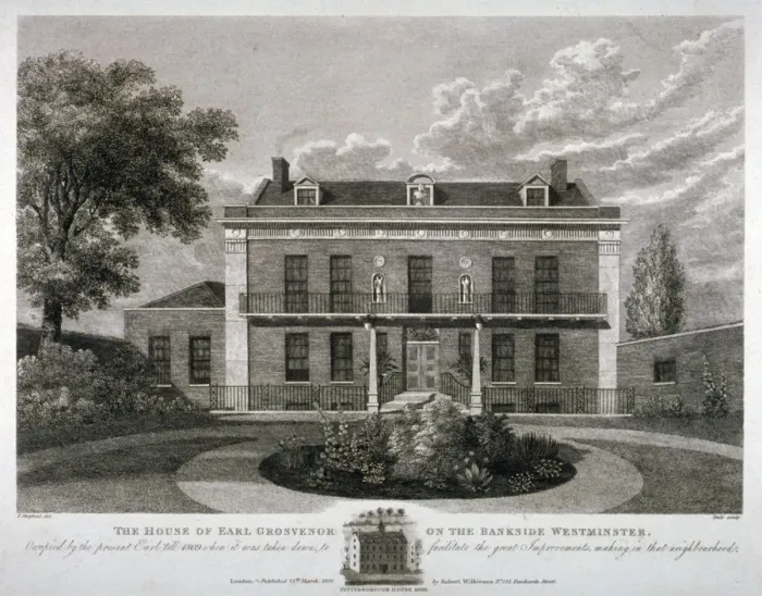 Framed Print : Peterborough House, Millbank, Westminster, London, 1821. Artist: Thomas Dale Framed Print : Peterborough House, Millbank, Westminster, London, 1821. Artist: Thomas Dale