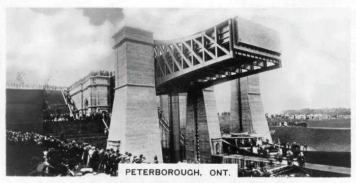 Framed Print : The Peterborough Lift Lock, Ontario, Canada, c1920s Framed Print : The Peterborough Lift Lock, Ontario, Canada, c1920s