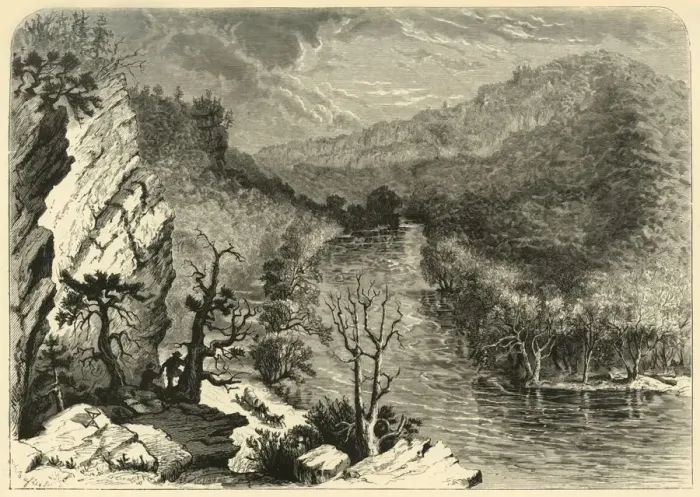 Framed Print : Petersburg Gap, 1872. Creator: William Ludwell Sheppard Framed Print : Petersburg Gap, 1872. Creator: William Ludwell Sheppard