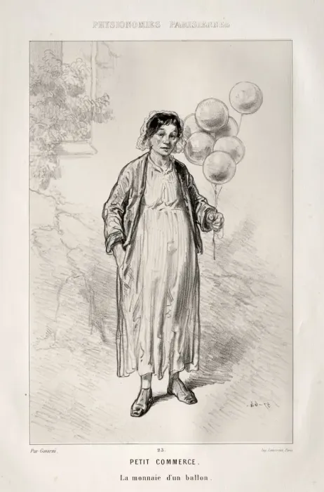 Framed Print : Petit Commerce. Creator: Paul Gavarni (French, 1804-1866) Framed Print : Petit Commerce. Creator: Paul Gavarni (French, 1804-1866)