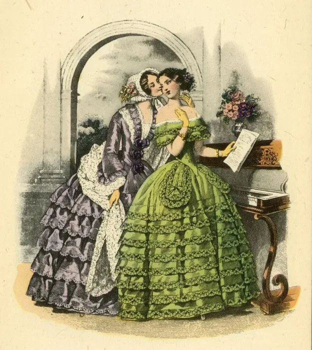 Framed Print : Petit Courrier des Dames, 1850, 1943. Creator: Unknown Framed Print : Petit Courrier des Dames, 1850, 1943. Creator: Unknown