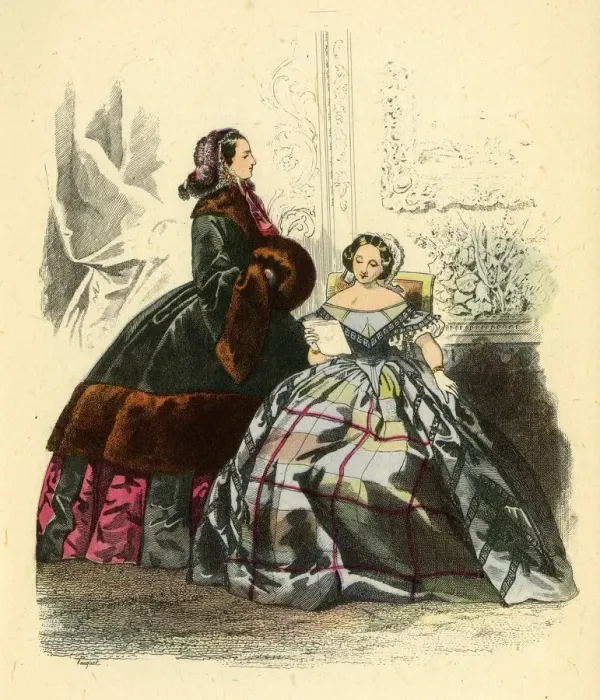 Framed Print : Petit Courrier des Dames, 1857, 1943. Creator: Unknown Framed Print : Petit Courrier des Dames, 1857, 1943. Creator: Unknown