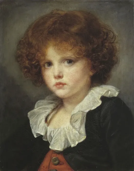 Framed Print : Petit Garçon au gilet rouge, c.1775. Creator: Jean-Baptiste Greuze Framed Print : Petit Garçon au gilet rouge, c.1775. Creator: Jean-Baptiste Greuze