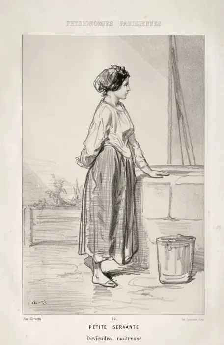Framed Print : Petite Servante. Creator: Paul Gavarni (French, 1804-1866) Framed Print : Petite Servante. Creator: Paul Gavarni (French, 1804-1866)