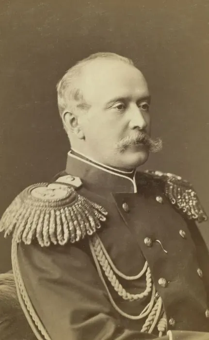 Framed Print : Petr Andreevich Shuvalov, half-length portrait, facing right, in uniform, between 1880 and 1886. Creator: Unknown Framed Print : Petr Andreevich Shuvalov, half-length portrait, facing right, in uniform, between 1880 and 1886. Creator: Unknown