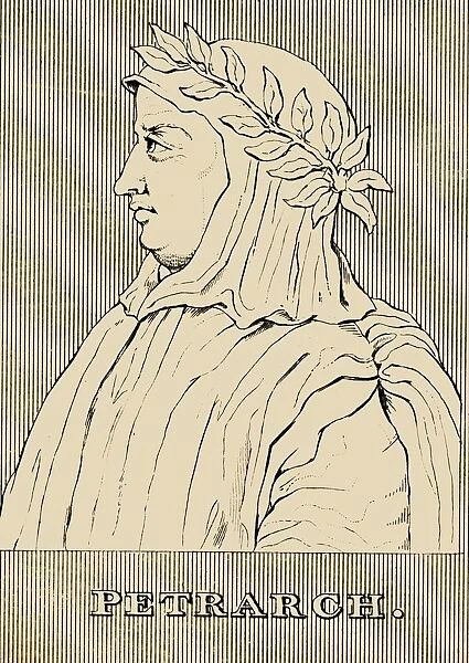Petrarch, (1304-1374), 1830. Creator: Unknown