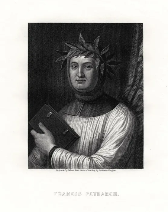 Framed Print : Petrarch, Italian scholar, poet, and early humanist, 19th century. Artist: Robert Hart Framed Print : Petrarch, Italian scholar, poet, and early humanist, 19th century. Artist: Robert Hart