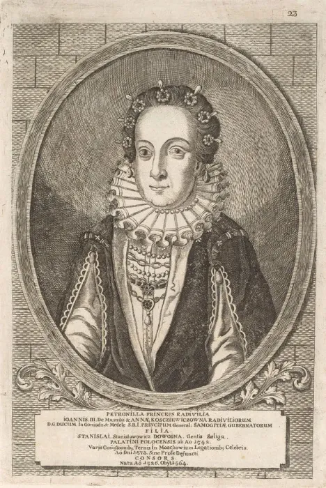 Framed Print : Petronela Radziwill (Dowojno). From: Icones Familiae Ducalis Radivilianae, 1758