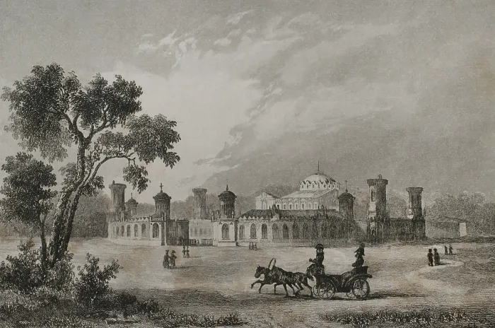 Framed Print : Petrovsky Palace, Moscow, Russia, 1839. Creator: Hippolyte Lalaisse Framed Print : Petrovsky Palace, Moscow, Russia, 1839. Creator: Hippolyte Lalaisse