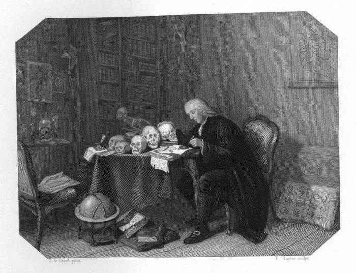 Framed Print : Petrus Camper, Dutch anatomist, anthropologist and a naturalist, c1870. Artist: H Sluyter Framed Print : Petrus Camper, Dutch anatomist, anthropologist and a naturalist, c1870. Artist: H Sluyter