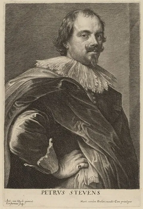 Framed Print : Petrus Stevens, probably 1626 / 1641. Creator: Lucas Vorsterman Framed Print : Petrus Stevens, probably 1626 / 1641. Creator: Lucas Vorsterman