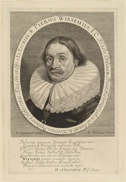 Framed Print : Petrus Winsemius. Creator: Jonas Suyderhoef Framed Print : Petrus Winsemius. Creator: Jonas Suyderhoef