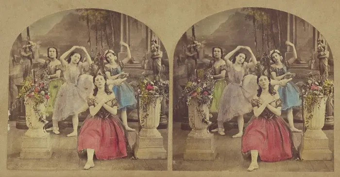 Framed Print : Pets of the Ballet. about 1865. Creator: Unknown Framed Print : Pets of the Ballet. about 1865. Creator: Unknown
