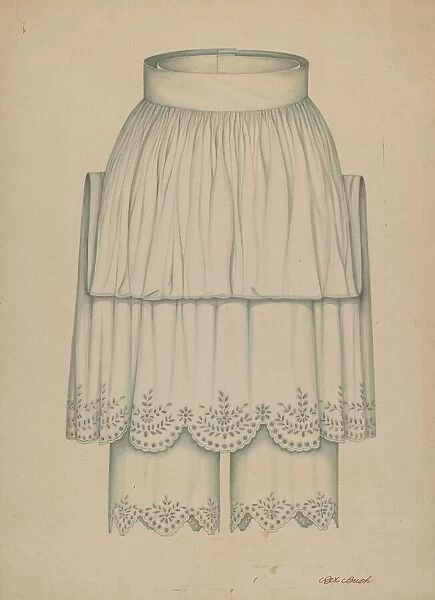 Petticoat and Pantalettes, c. 1938. Creator: Rex F Bush