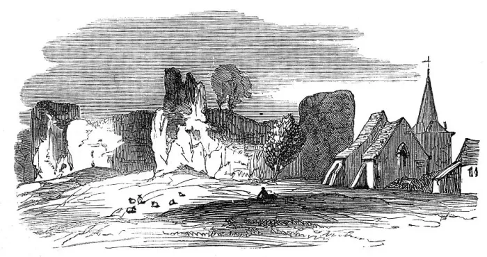 Framed Print : Pevensey Castle, Sussex, 1872. Creator: Unknown Framed Print : Pevensey Castle, Sussex, 1872. Creator: Unknown