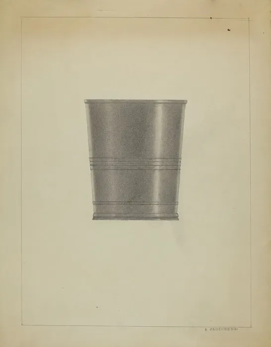Framed Print : Pewter Beaker, c. 1936. Creator: A. Zaidenberg