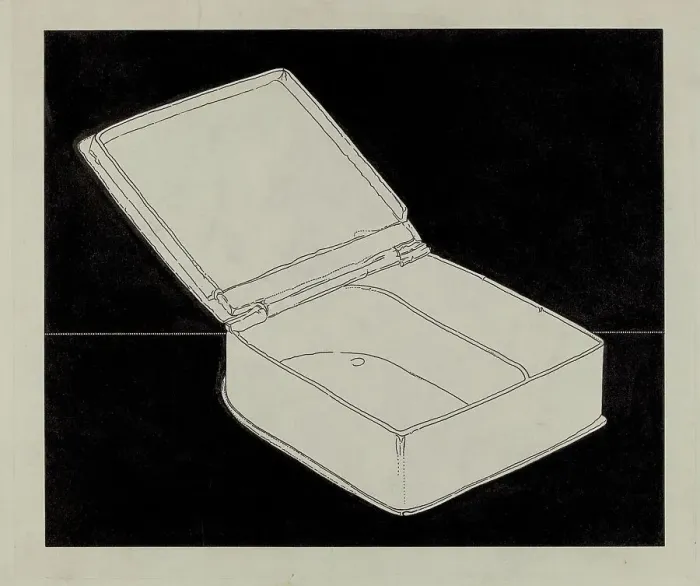 Framed Print : Pewter Box, c. 1937. Creator: Harry Goodman Framed Print : Pewter Box, c. 1937. Creator: Harry Goodman