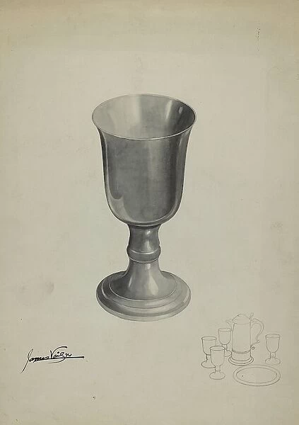 Pewter Chalice, 1935 / 1942. Creator: James Vail