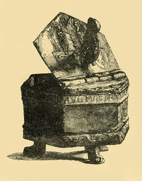 Pewter container, c1300, (1881). Creator: M Sullivan